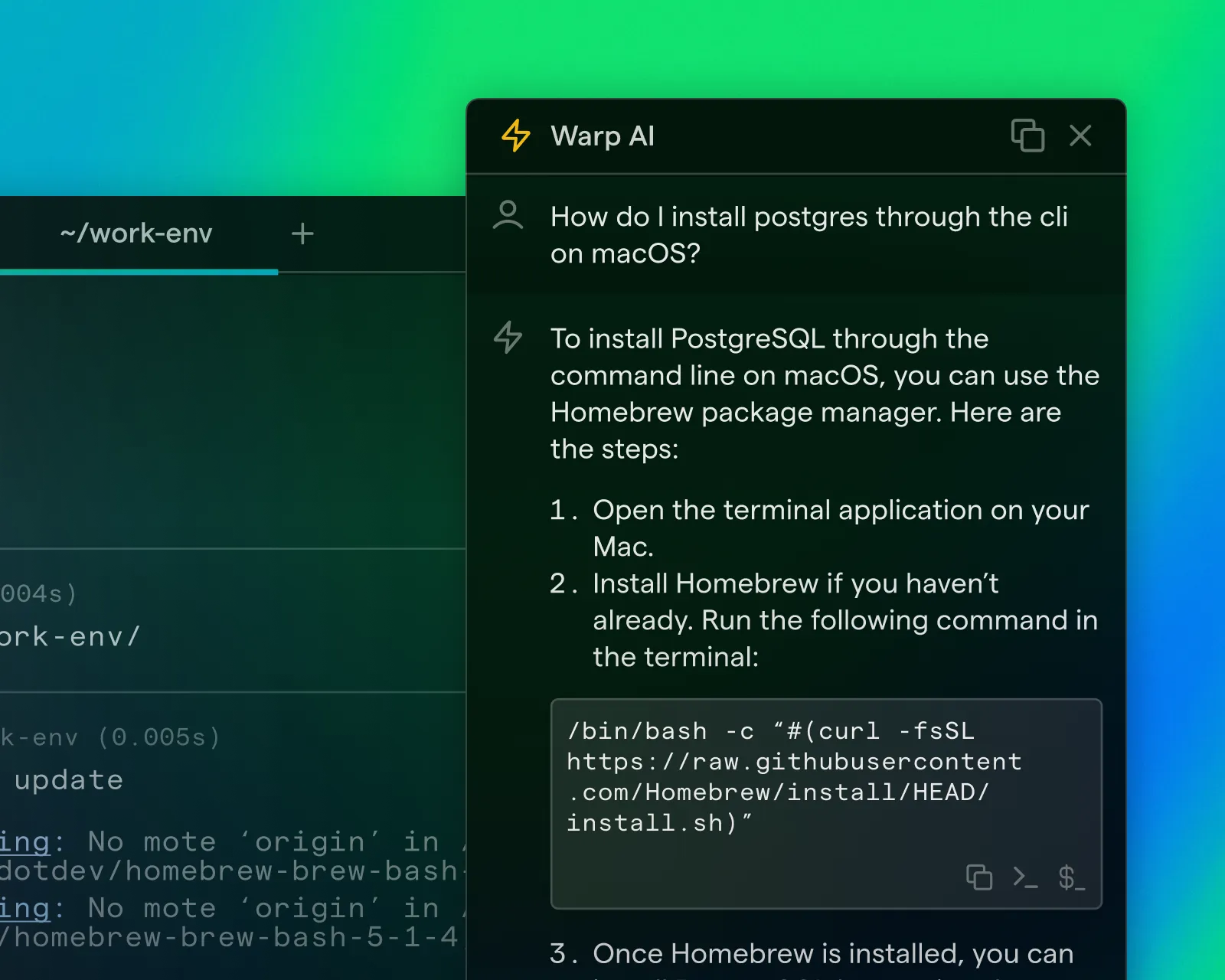 Warp brings AI assistance into your terminal