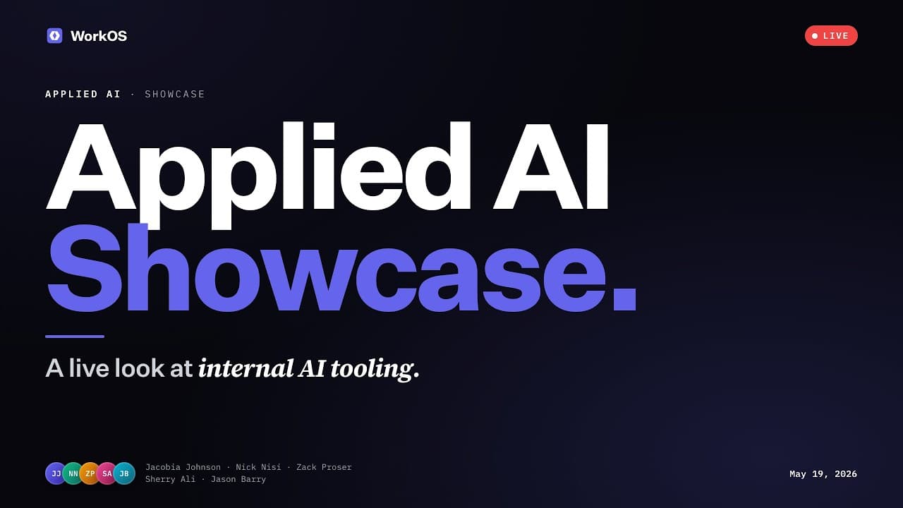 Applied AI: Three Learnings — WorkOS Applied AI Showcase